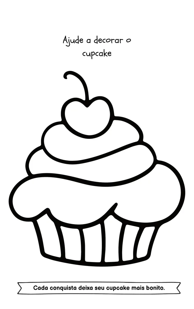 Tema cupcake: ajude a decorar o cupcake